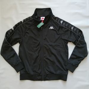 Kappa Black Track Jacket Small NWT